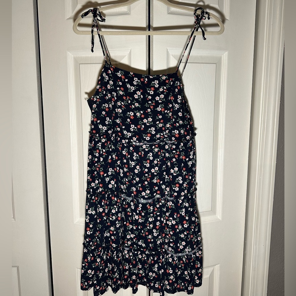 Altar'd State Navy Floral Mini Dress